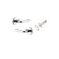 Dr TRA20354KIBPRIV60 Lvr Oslo Rnd Rose Inbuilt Priv Pr Polished Chrome D52XP57