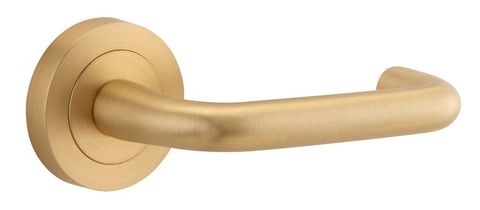 Tradco TRA20356 Iver Oslo Lever Round Rose Brushed Brass