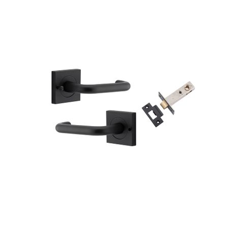 Door TRA20363KIBPRIV60 Lever Oslo Sqr Rose Inbuilt Priv Pair Mb H52xw52xp57mm