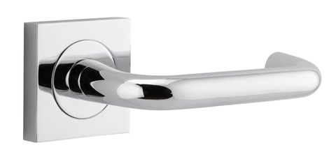 Door TRA20364 Lever Oslo Square Rose Pr Polished Chrome H52xw52xp57mm