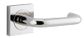 Door TRA20368 Lever Oslo Square Rose Pr Polished Nickel H52xw52xp57mm