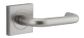 Door TRA20369 Lever Oslo Square Rose Pair Satin Nickel H52xw52xp57mm