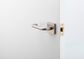 Door TRA20369 Lever Oslo Square Rose Pair Satin Nickel H52xw52xp57mm
