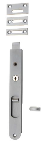Flush TRA20384 Bolt Locking Brushed Chrome H200xw29mm