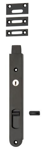 Flush TRA20385 Bolt Locking Matt Black H200xw29mm