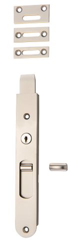 Flush TRA20388 Bolt Locking Satin Nickel H200xw29mm