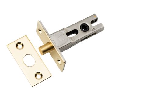 Privacy TRA20540 Bolt Round Bolt Polished Brass Backset 45mm