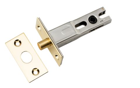 Privacy TRA20541 Bolt Round Bolt Polished Brass Backset 60mm