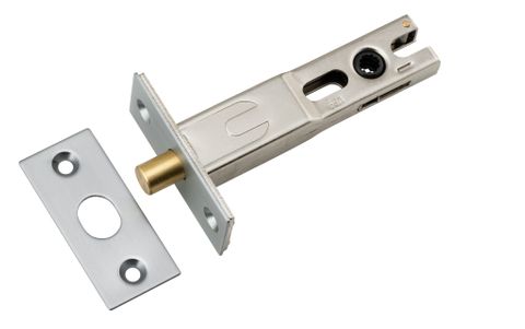 Privacy TRA20557 Bolt Round Bolt Brushed Chrome Backset 70mm