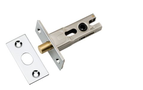 Privacy TRA20581 Bolt Round Bolt Polished Chrome Backset 45mm