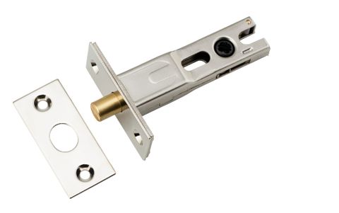 Privacy TRA20587 Bolt Round Bolt Polished Nickel Backset 60mm