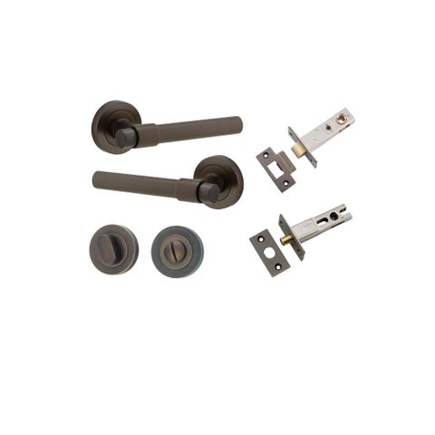 Door TRA20621KPRIV60 Lvr Helsinki Rnd Rose Signature Brass D52XP44 Priv Kit
