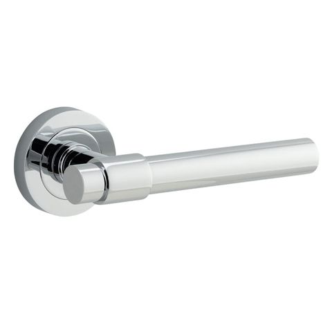Door TRA20624 Lever Helsinki Round Rose Polished Chrome D52xp44mm