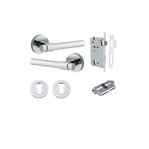 Door TRA20624KENTR60KK Lvr Helsinki Rnd Rose Polished Chrome D52XP44 Entr Kit