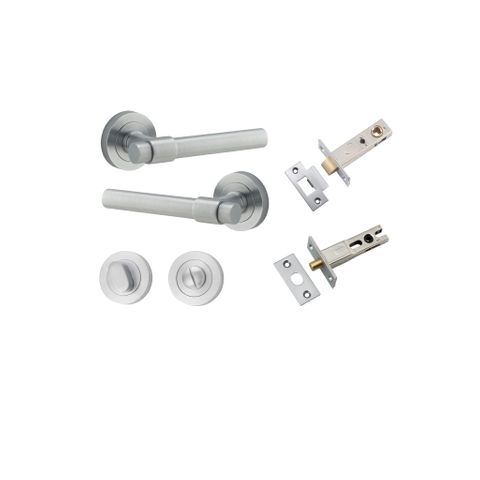Door TRA20625KPRIV60 Lever Helsinki Rnd Rose Brushed Chrome D52XP44 Priv Kit