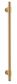 Pull TRA20707 Handle Helsinki Brushed Brass L560xd22xp66mm Bp35mm Ctc