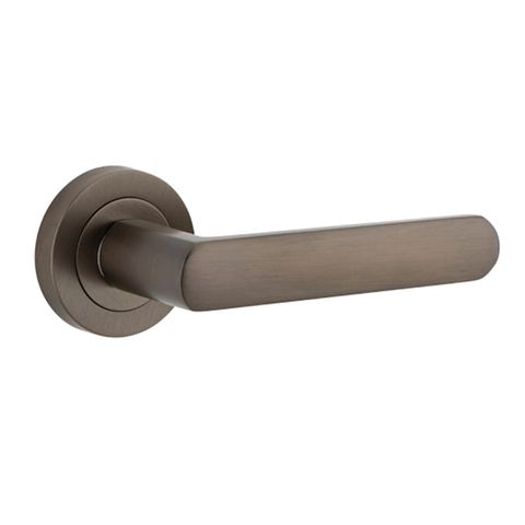 Door TRA20771 Lever Osaka Round Rose Signature Brass D52xp55mm