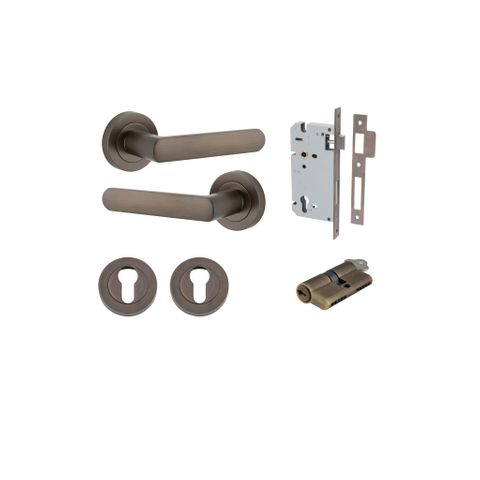 Iver TRA20771KENTR60KK Osaka Dbl Cyl Entrance Set Signature Brass