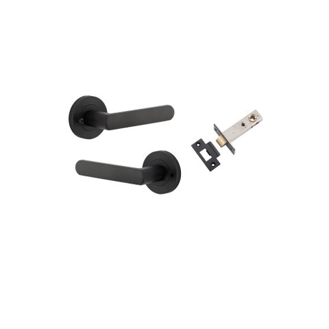 Door TRA20773KIBPRIV60 Lever Osaka Round Rose Inbuilt Priv Pair Mb D58xp55mm