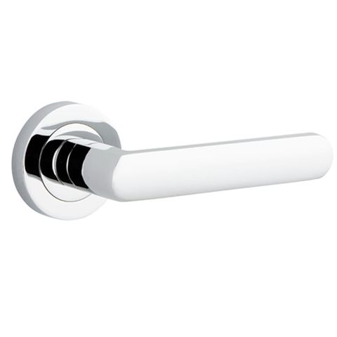 Door TRA20774 Lever Osaka Round Rose Polished Chrome D52xp55mm