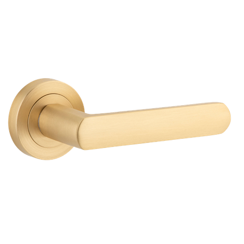 Tradco TRA20776 Osaka Lever Round Rose Brushed Brass