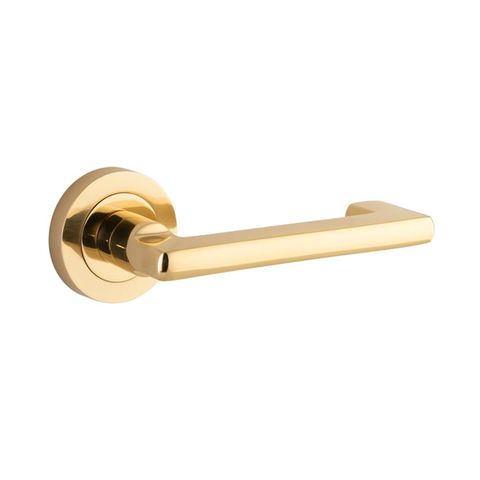 Door TRA20780 Lever Baltimore Return Rnd Rose PB D52xp58mm