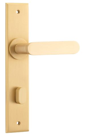 Iver TRA15284P85 Door Lever Bronte Chamfered Privacy Pair Brushed Brass