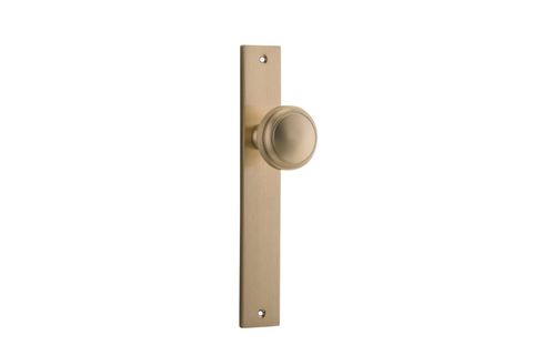 Door TRA15320 Knob Paddington Rect Latch B/Brass H240xw38xp68mm