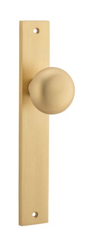 Door TRA15322 Knob Cambridge Rectangular Latch B/Brass H240xw38xp67mm