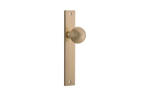Door TRA15324 Knob Guildford Rectangular Latch B/Brass H240xw38xp60mm
