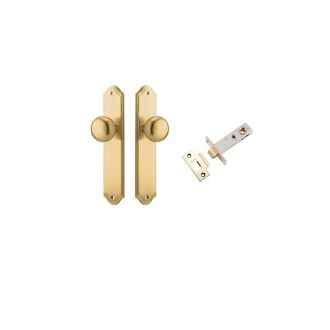 Iver TRA15328KPASS60 Door Knob Cambridge Shouldered Brushed Brass Passage Ki