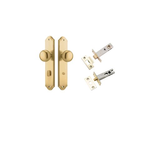 Iver TRA15328KPRIV60 Door Knob Cambridge Shouldered Brushed Brass Privacy Ki
