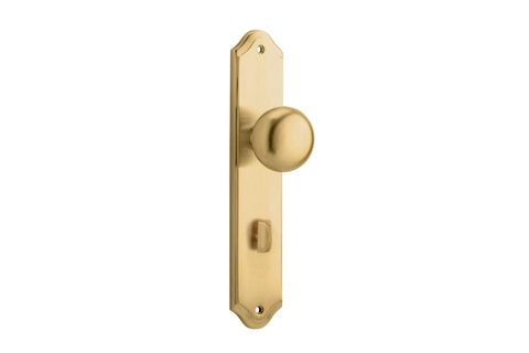 Iver TRA15328P85 Door Knob Cambridge Shouldered Privacy Pair Brushed Bra