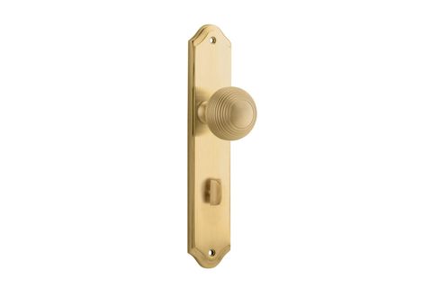 Iver TRA15330P85 Door Knob Guildford Shouldered Privacy Pair Brushed Bra