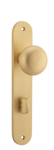 Door TRA15334P85 Knob Cambridge Oval Priv B/Brass Ctc85mm H240xw40xp67mm