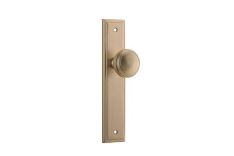 Door TRA15338 Knob Paddington Stepped Latch B/Brass H240xw50xp68mm