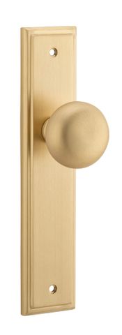 Door TRA15340 Knob Cambridge Stepped Latch B/Brass H240xw50xp67mm
