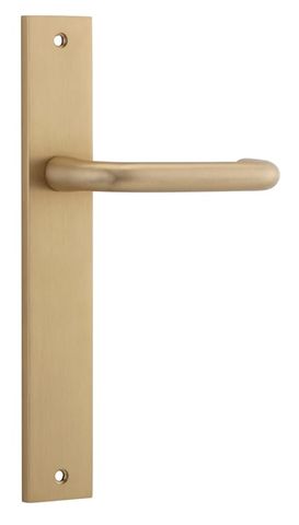 Door TRA15344 Lever Oslo Rectangular Latch B/Brass H240xw38xp57mm