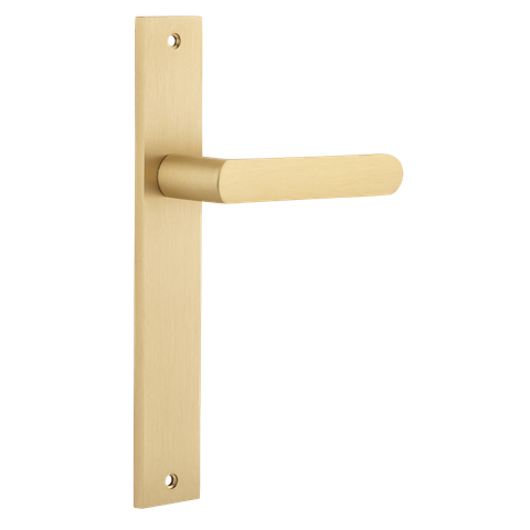 Door TRA15360 Lever Osaka Rectangular Latch Pr B/Brass H240xw38xp55mm