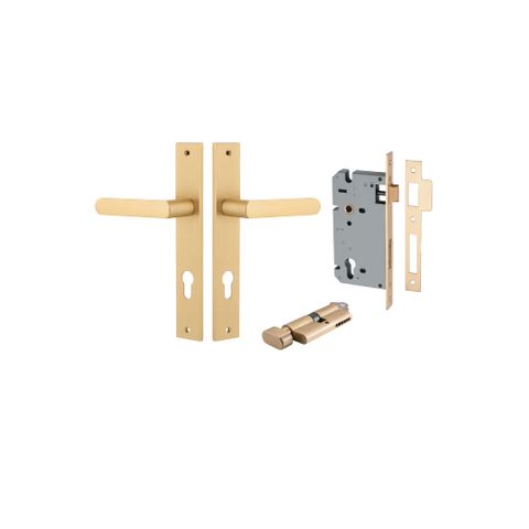 Dr TRA15360KENTR60KT Lvr Osaka Rectg Euro Pr B/Brass H240XW38XP55 Entr Kit