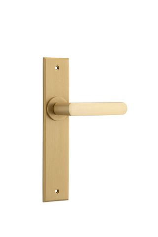 Iver TRA15368 Door Lever Osaka Chamfered Latch Pair Brushed Brass