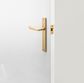 Door TRA15372 Lever Copenhagen Rect Latch Pr B/Brass H240xw38xp61mm