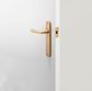 Door TRA15376 Lever Copenhagen Oval Latch Pr B/Brass H240xw40xp61mm