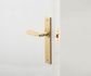 Door TRA15380 Lever Copenhagen Chamfered Latch Pair Brushed Brass
