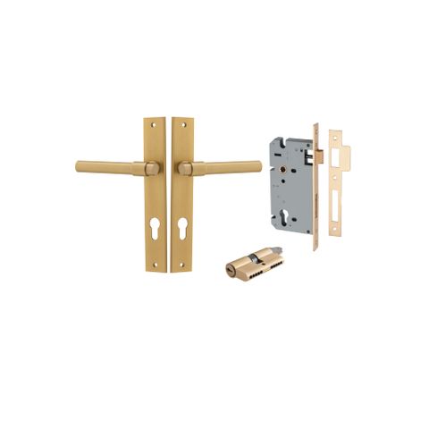 Dr TRA15396KENTR60KK Lvr Hlski Rectg Euro Pr B/Brass H240XW38XP44 Entr Kit