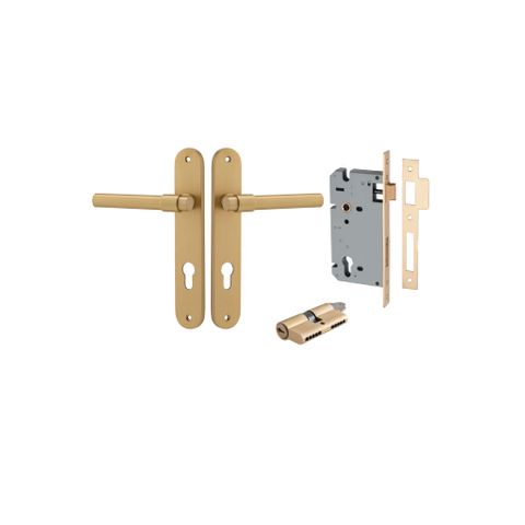 Dr TRA15400KENTR60KK Lvr Hlski Ovl Euro Pr B/Brass CTC85 H240XW40XP44 Entr Kit