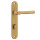 Door TRA15400P85 Lever Helsinki Oval Privacy Pair Brushed Brass Ctc85mm