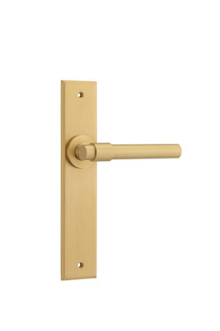 Iver TRA15404 Door Lever Helsinki Chamfered Latch Brushed Brass