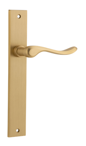 Door TRA15420 Lever Stirling Rect Latch Pr B/Brass H240xw38xp64mm