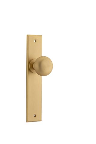 Iver TRA15446 Door Knob Cambridge Chamfered Latch Brushed Brass